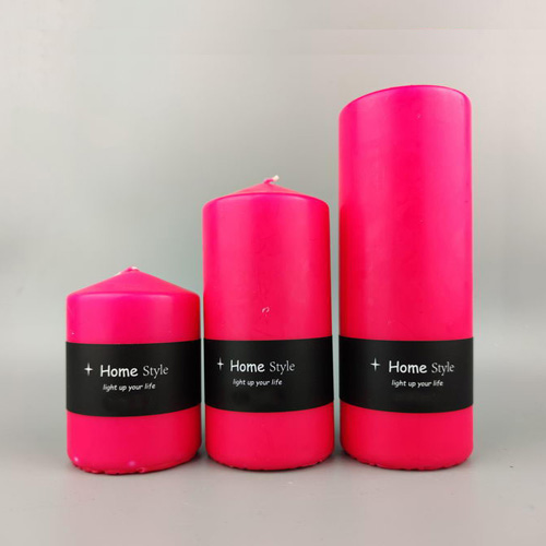 unscented pillar candles