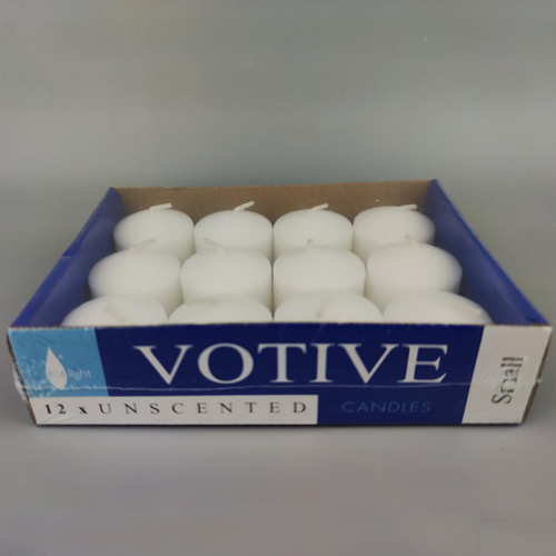 unscented votive candles