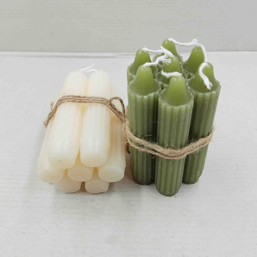 fluted dinner candles