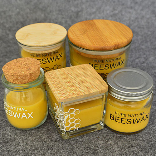 beeswax jar candles