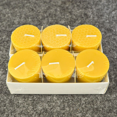 beeswax small pillar candles
