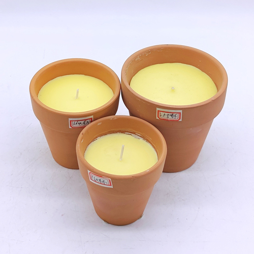 citronella scented terracotta candles