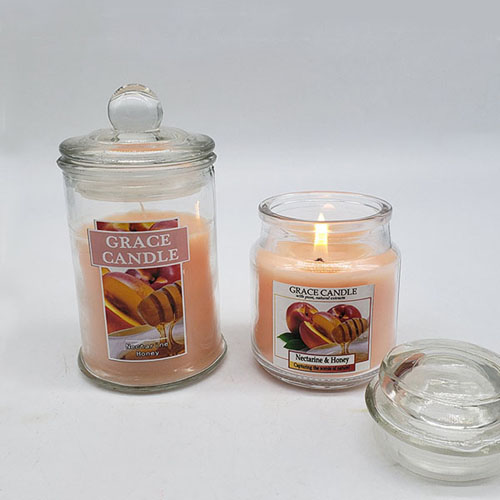 scented glass jar candles