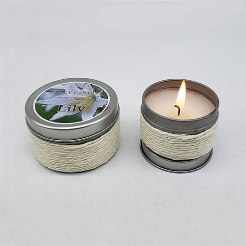scented tin candles